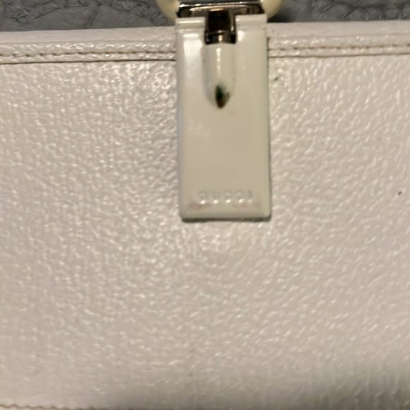 Gucci Rare Tom Ford White Leather Long Two-Sided Wallet - Picture 10 of 11